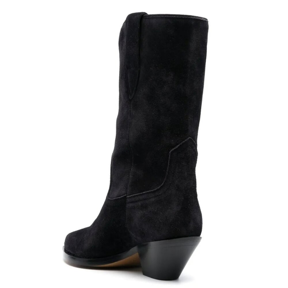 Isabele Marant Dahope Boots In Black Suede - Picture 5 of 15